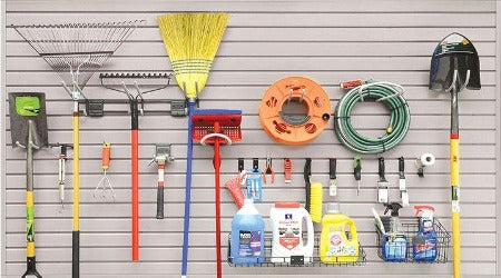 18 Piece Basic w/ Locking Hooks SlatWall Accessory Kit
